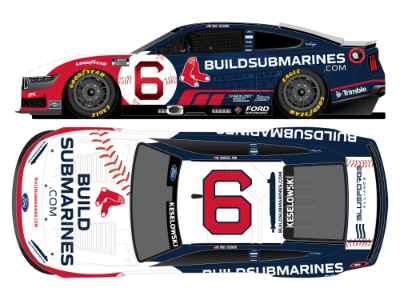*Preorder* Brad Keselowski 2025 Buildsubmarines.com/Red Sox 1:24 Elite Nascar Diecast - FOIL NUMBER DIECAST Brad Keselowski, Nascar Diecast, 2025 Nascar Diecast, 1:24 Scale Diecast, pre order diecast, Elite