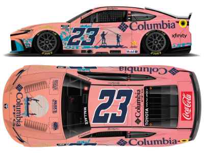 *Preorder* Bubba Wallace 2026 Columbia PFG (salmon) 1:24 Elite Nascar Diecast Bubba Wallace, Nascar Diecast, 2026 Nascar Diecast, 1:24 Scale Diecast, pre order diecast, Elite