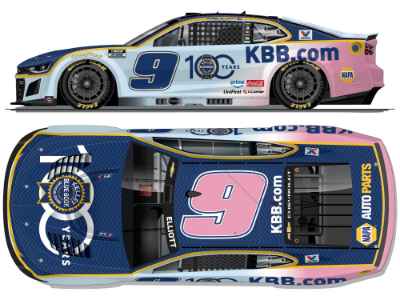 *Preorder* Chase Elliott 2026 Kelley Blue Book 100th Anniversary 1:24 Elite Nascar Diecast Chase Elliott, Nascar Diecast, 2026 Nascar Diecast, 1:24 Scale Diecast, pre order diecast, Elite
