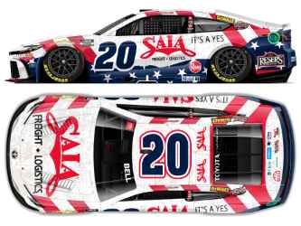 *Preorder* Christopher Bell 2026 Saia LTL Patriotic 1:24 Elite Nascar Diecast Christopher Bell, Nascar Diecast, 2026 Nascar Diecast, 1:24 Scale Diecast, pre order diecast, Elite