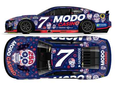 *Preorder* Daniel Suarez 2026 Modo Casino Sugar Skulls 1:24 Elite Nascar Diecast Daniel Suarez, Nascar Diecast, 2026 Nascar Diecast, 1:24 Scale Diecast, pre order diecast, Elite