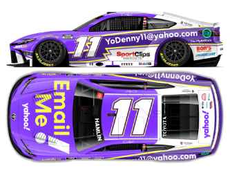 *Preorder* Denny Hamlin 2026 Yahoo! Email Me 1:24 Elite Nascar Diecast Denny Hamlin, Nascar Diecast, 2026 Nascar Diecast, 1:24 Scale Diecast, pre order diecast, Elite