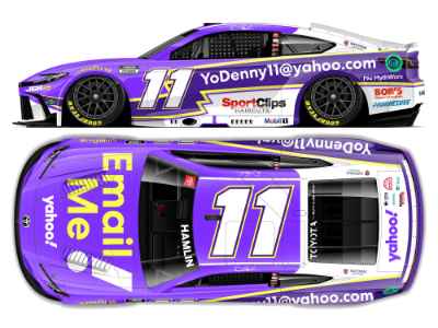 *Preorder* Denny Hamlin 2026 Yahoo! Email Me 1:24 Elite Nascar Diecast Denny Hamlin, Nascar Diecast, 2026 Nascar Diecast, 1:24 Scale Diecast, pre order diecast, Elite