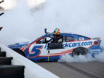 *Preorder* Kyle Larson 2026 HendrickCars Sept 27, 2026 Kansas Race Win 1:24 Elite Nascar Diecast Kyle Larson, Nascar Diecast, 2026 Nascar Diecast, 1:24 Scale Diecast, pre order diecast, Elite