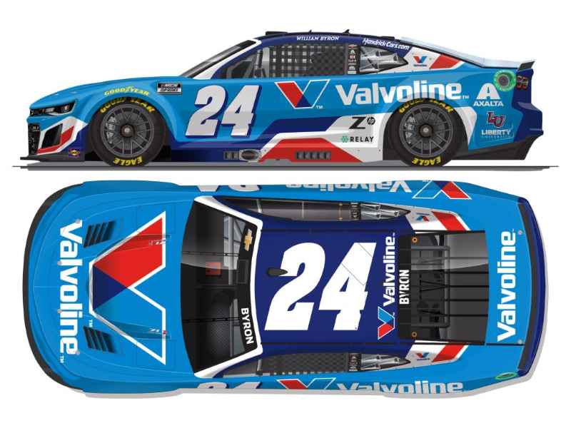 William Byron #24 NASCAR 2024 HM Chevrolet Valvoline 1:64 - NASCARJOL