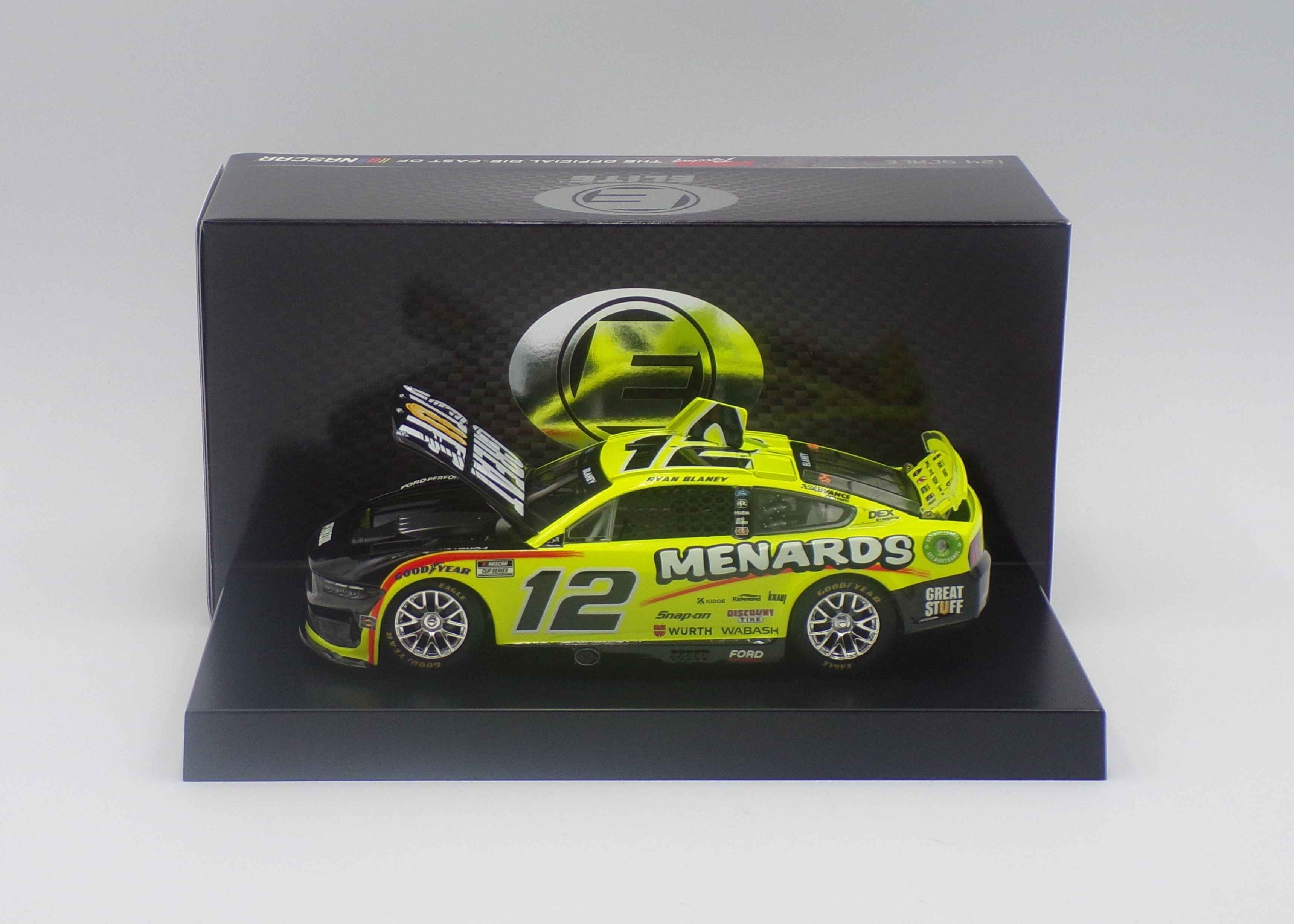 Ryan Blaney 2024 Menards/Great Stuff 1:24 Elite Nascar Diecast