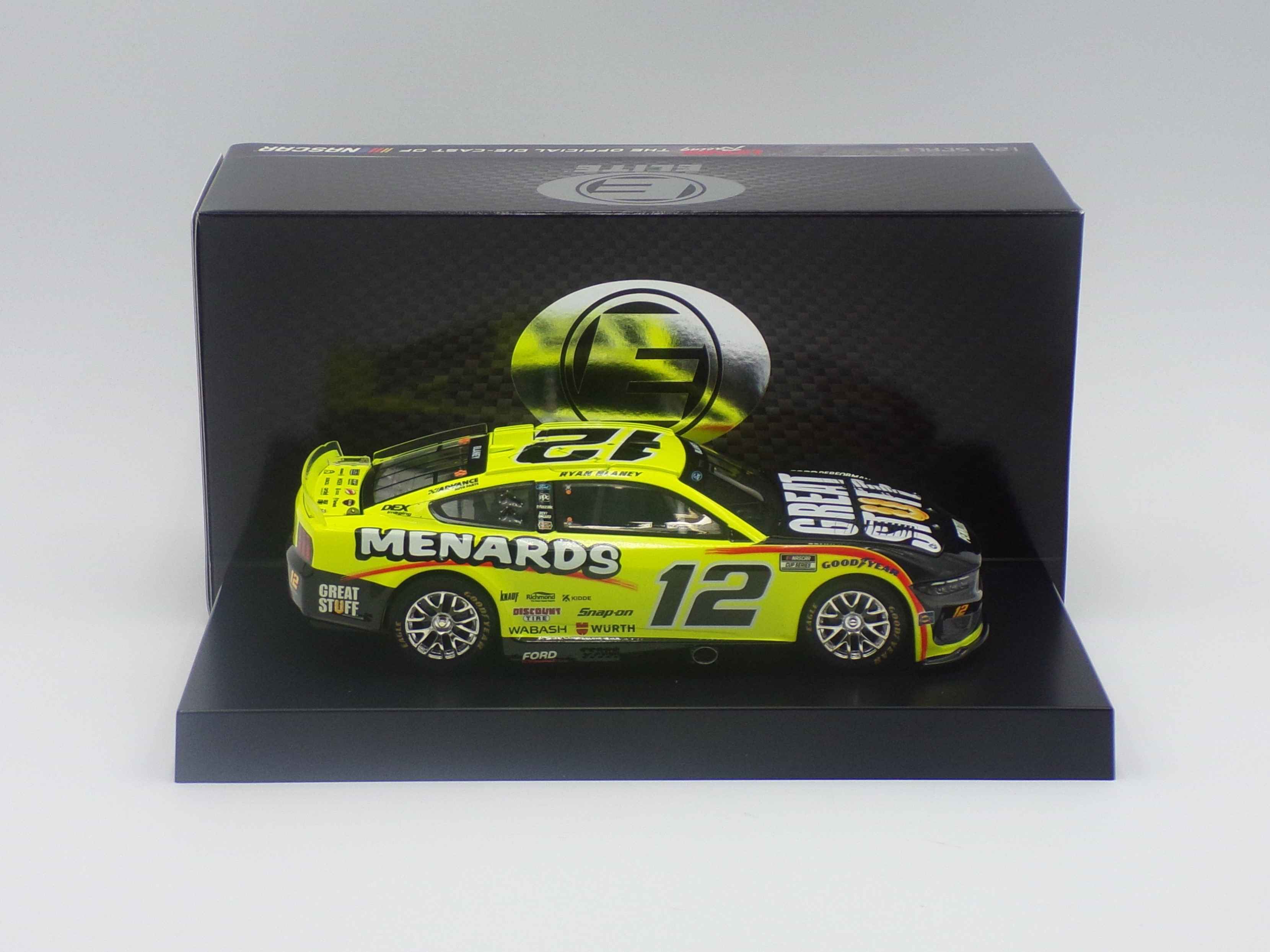 Ryan Blaney 2024 Menards/Great Stuff 1:24 Elite Nascar Diecast